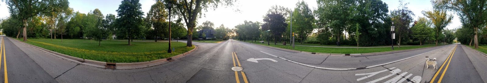 Neighborhood streets panorama